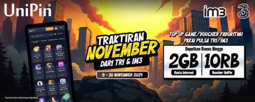 November Banyak Traktiran dari Tri & IM3!!!
